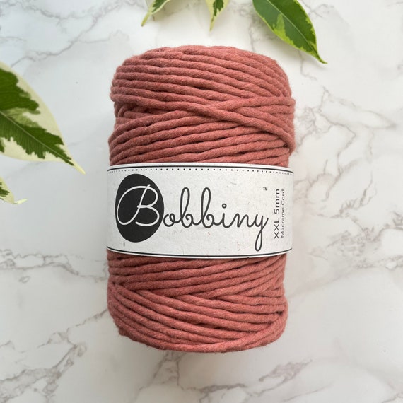 Buy Bobbiny 5mm Sunset Cotton Single Twist String 100m Macramé Cord Weaving  Fibre Arts Online in India 