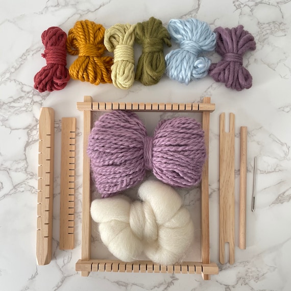 Small Knitting Loom DIY Wool Yarn with Loom Pick Tool & Pin Knitting Machine