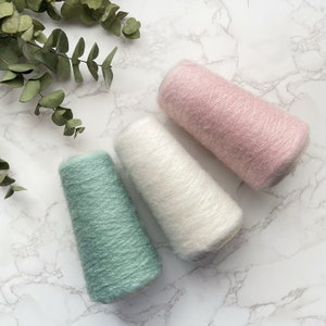 Mohair Yarn 3ply Weaving Spinning Fibre Arts 画像 7