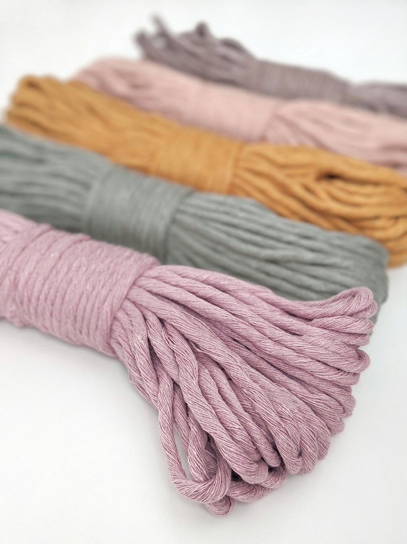 5mm Cotton String Fibre Pack Weaving Fibre Arts Yarn Etsy