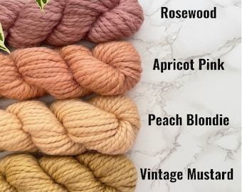 Hand Spun Merino Chunky 2-Ply Art Yarn - 100g Skein