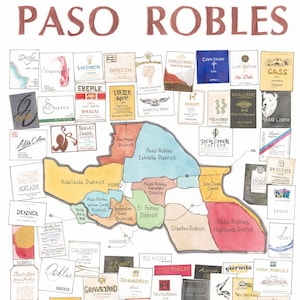 Carte des vins de Paso Robles - 2e édition (2025)