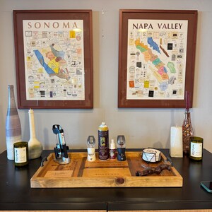 Napa Valley Wine Map Art Print - Etsy