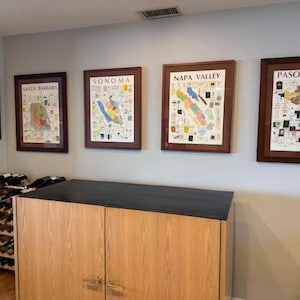 Napa Valley Wine Map Art Print - Etsy