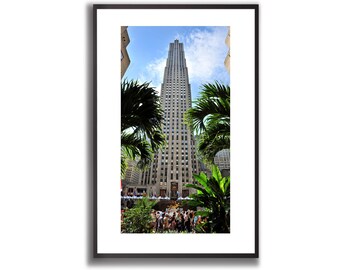 30 Rock, fotografia originale, poster di New York, New York, stampa di Manhattan, arte murale, download digitale a colori, arte stampabile, 30 Rockefeller Center