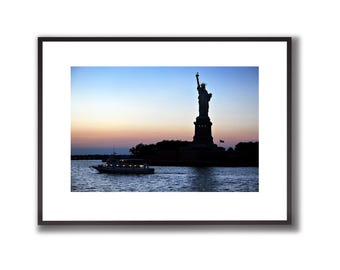 Statua della Libertà, Fotografia originale, Poster con vista di New York, Poster di New York, Stampa di Manhattan, Arte murale, Download digitale a colori, Arte stampabile