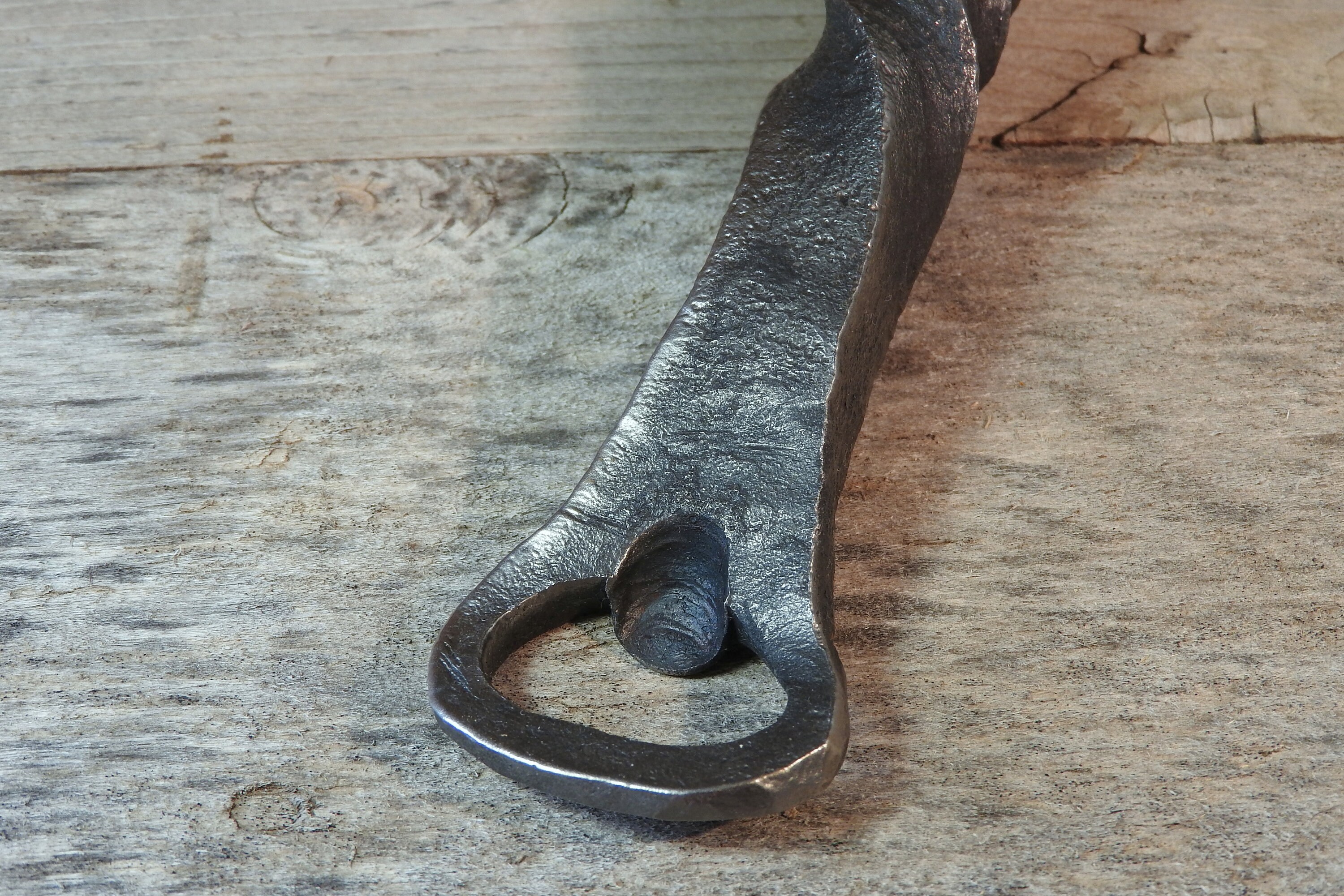 Hand Forged Recycled Iron Railroad Spike Bottle Opener Rustic - Etsy
