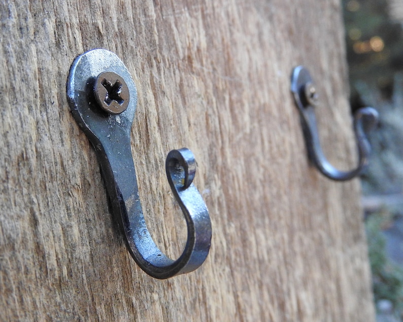 5 pack Horseshoe Nail Wall Hooks Tiny Rustic Hooks Jewelry Etsy