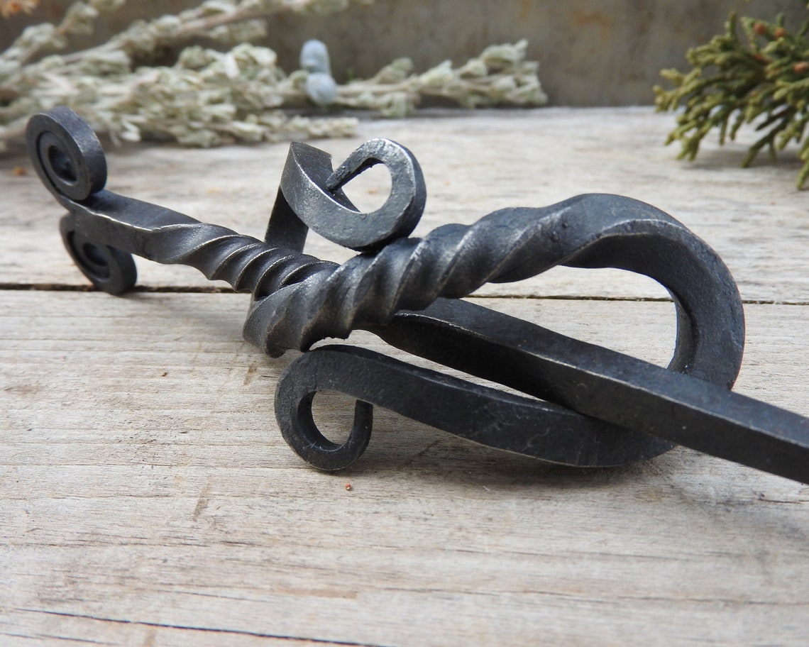 Hand Hairpin With Ram's Head Stick Metal Hair Etsy