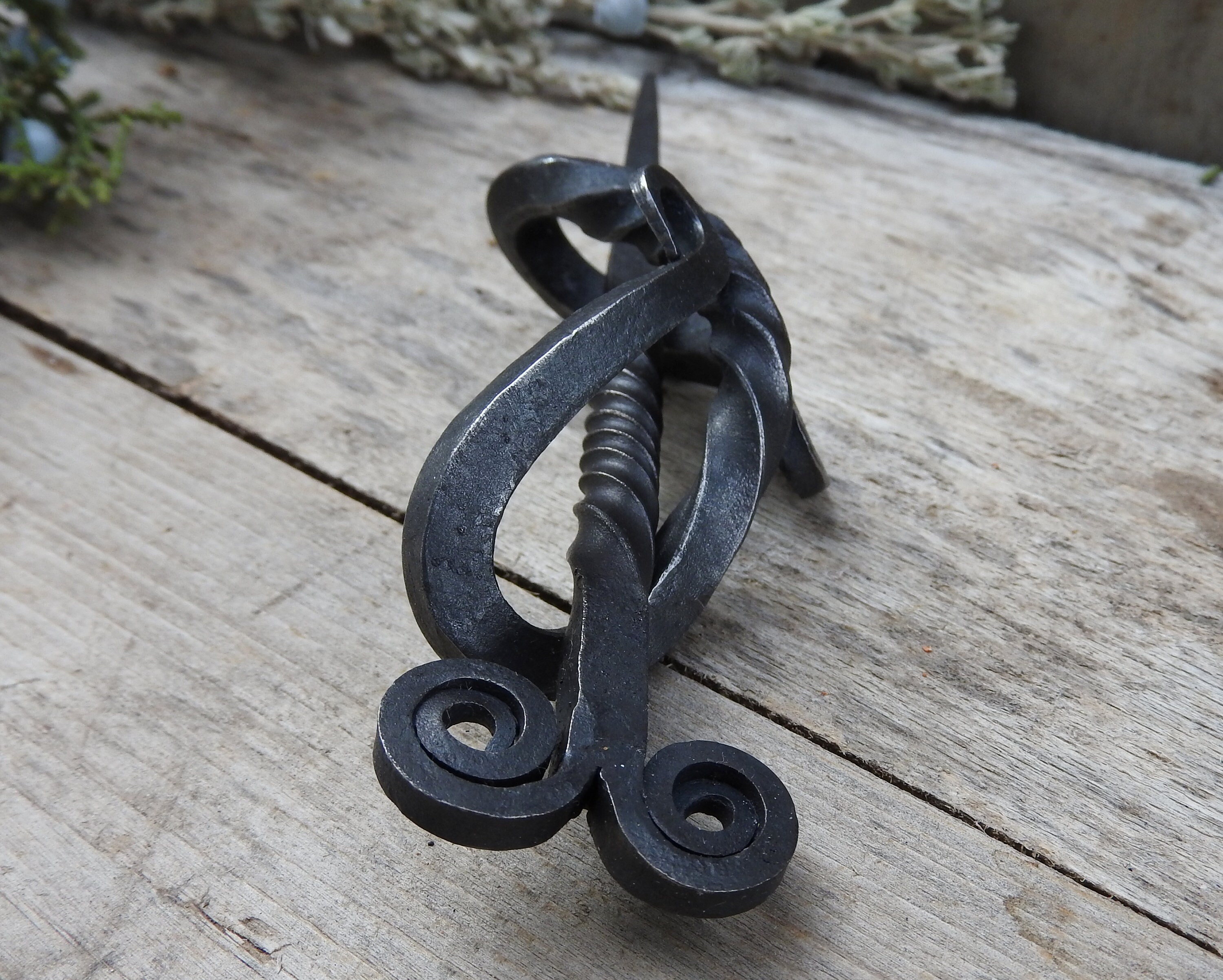 Hand Hairpin With Ram's Head Stick Metal Hair Etsy