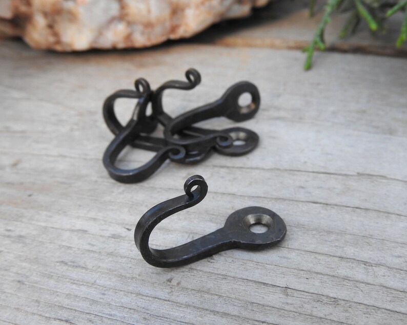 5 pack Horseshoe Nail Wall Hooks Tiny Rustic Hooks Jewelry Etsy
