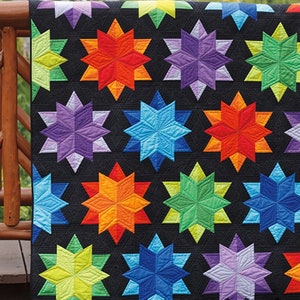 Night Sky Quilt Pattern by Jaybird Quilts - PAPER PATTERN