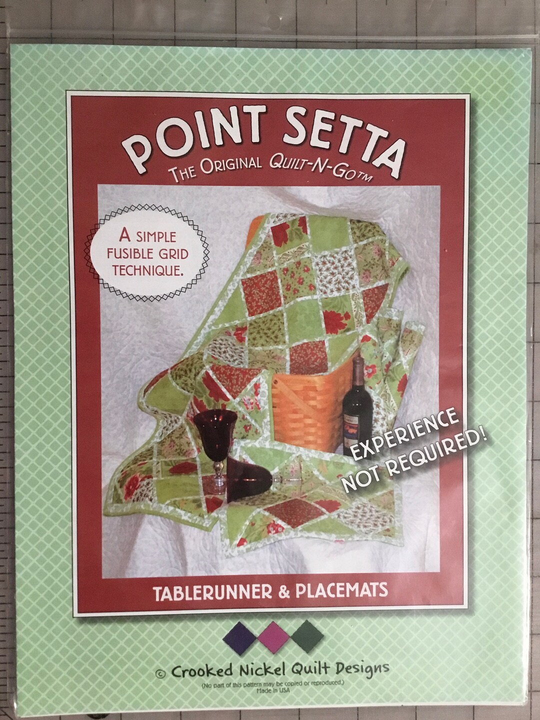 Setta Table Point Setta Tablerunner and Placemats by Crooked Nickel Quilt Designs ...