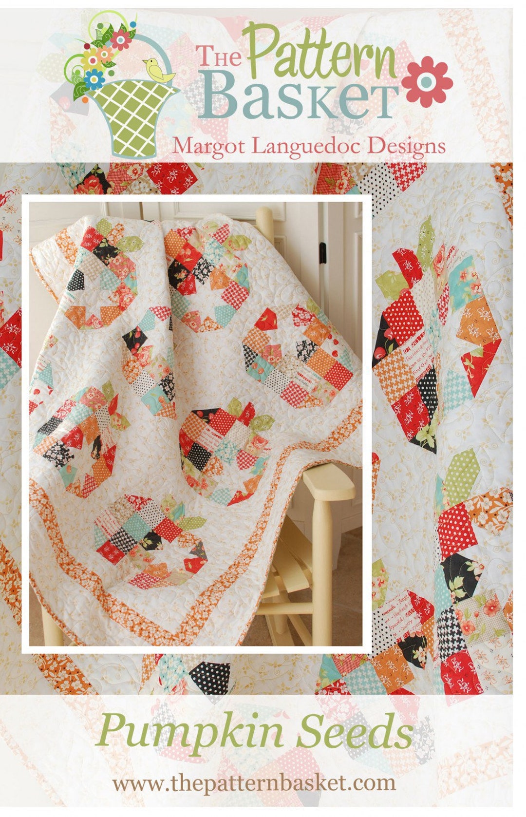 Pumpkin Seeds Quilt Pattern From the Pattern Basket PAPER Etsy