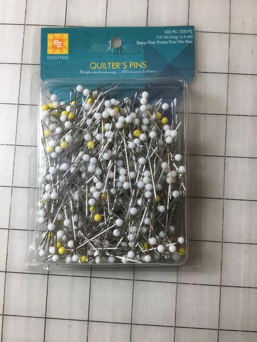 Quilter's Pin 500 Count 3/4 Long by EZ Quilting Etsy
