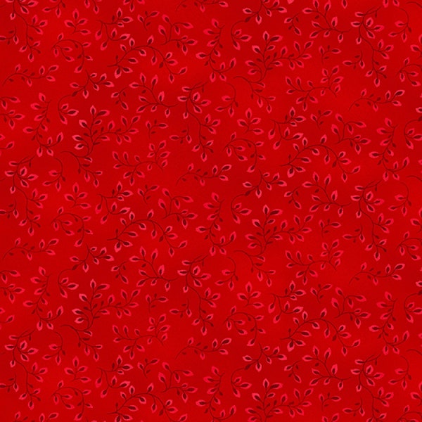 Red Hot Vines Folio Basics cotton fabric from Henry Glass 7755-81