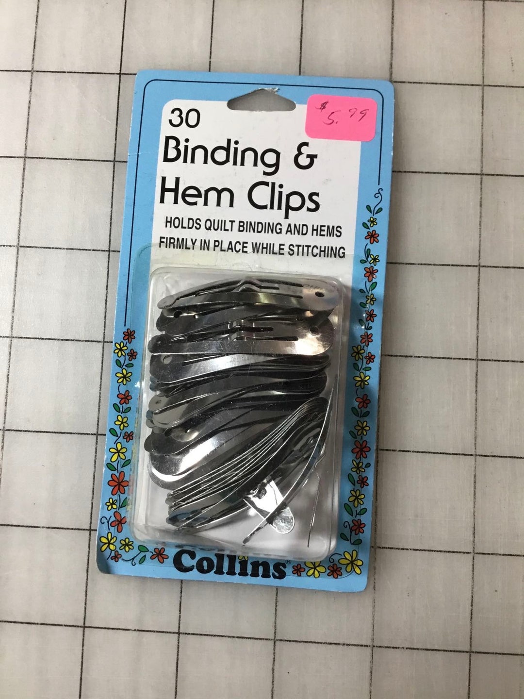 Binding and Hem Clips 30 Count by Collins Etsy