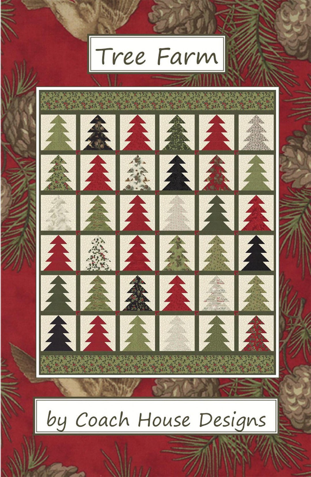 Tree Ranch Patterns Tree Farm Quilt Pattern by Coach House Designs - PAPER PATTERN - Etsy