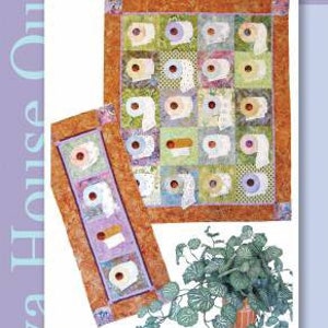May include: A quilt with a toilet paper roll theme. The larger quilt measures 33" x 40" and the smaller one is 15" x 35". The design features squares with colorful toilet paper rolls. The text reads "We're On A Roll".