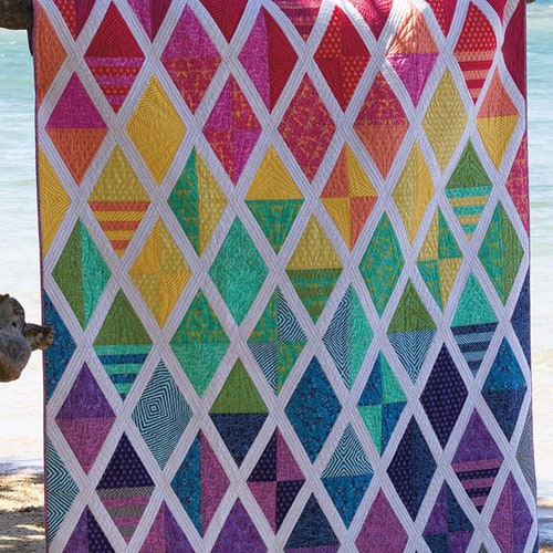 Divergence Quilt Pdf Pattern Modern Quilt Pattern Throw | Etsy