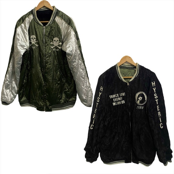 Hysteric Glamour Sukajan Reversible Rayon Bomber