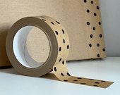 Patterned spotty paper packing tape, eco friendly spotty Kraft tape, self-adhesive polka dot paper decorative packaging tape
