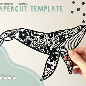 Blumenwal Blumen-Buckel | Scherenschnitt Vorlage nur für den persönlichen Gebrauch | PDF, PNG und SVG