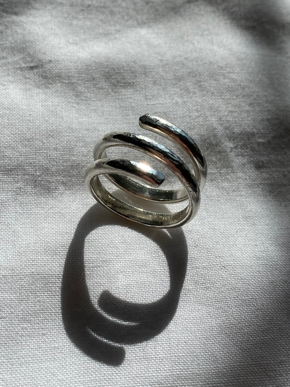 Sterling Silver 925 Chunky Open Wrap Ring Gift Anniversary - Etsy