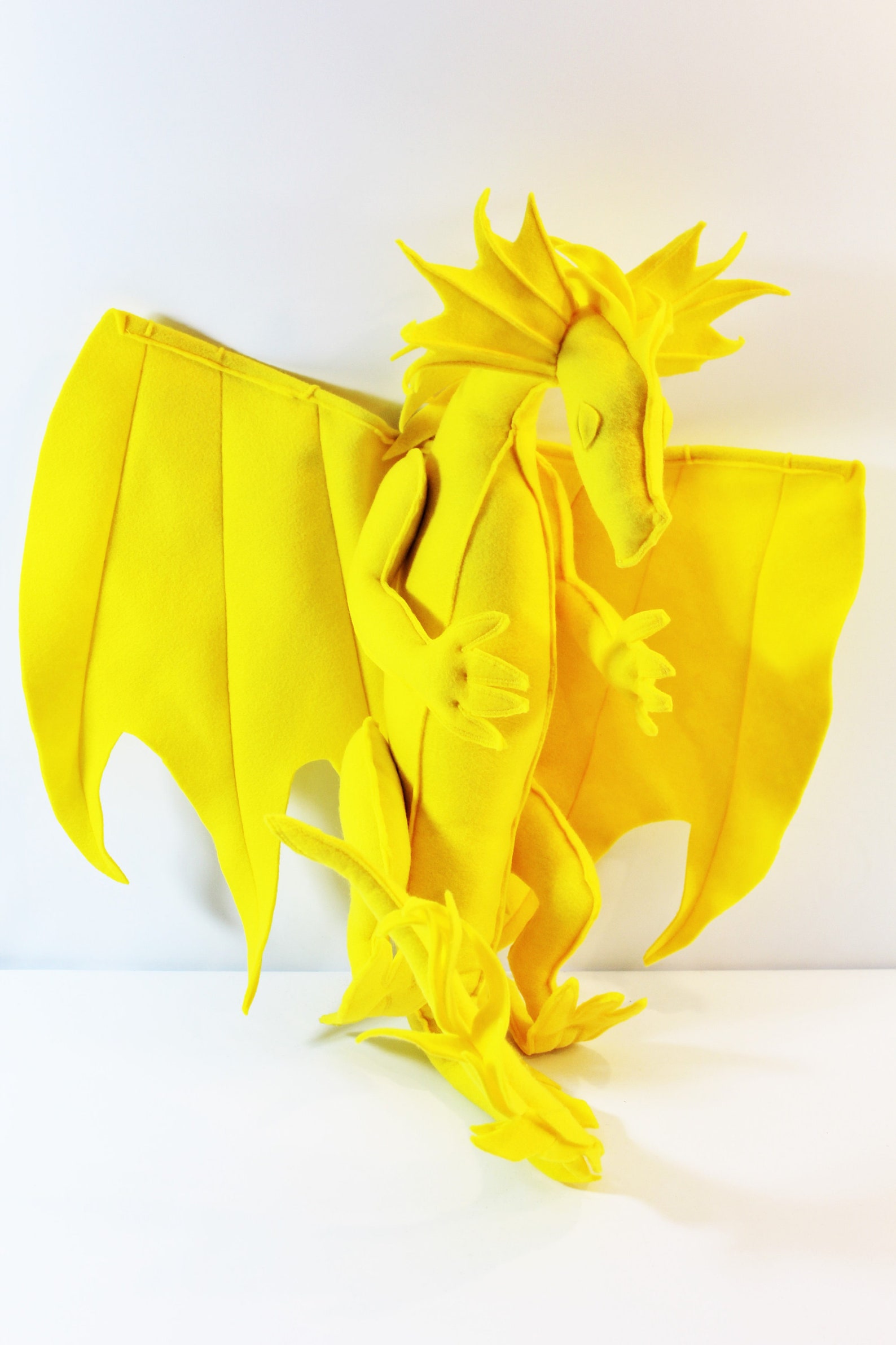 Felt dragon PDF pattern PDF NEW Moonlit dragon pattern Etsy