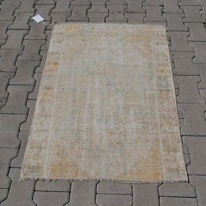 2x3 Mini Rug,Decorative Rug,2'55x3'57ft,Oushak Rug,Vintage Small Rug,Hand-made Wool Rug,kithchen Rug,Turkish Rug,Anatolian Rug,Doormat Rug