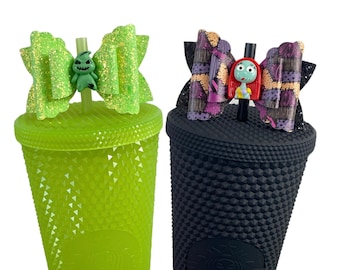Halloween Straw Topper, Stanley Straw Topper, Simple Modern Straw Topper, Starbucks Straw Topper, Bows for Tumblers, Skellington Topper