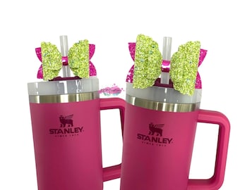 Stanley Straw Topper, Bow Straw Topper for Stanley Citron Mix Tumbler, Bows for Starbucks Tumblers, Starbucks Bow Topper