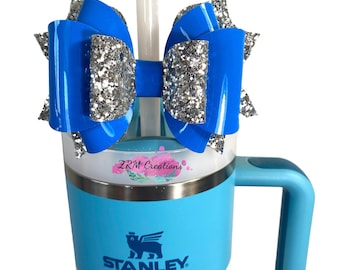 Topper de paja azul para Stanley Azure, accesorios de la Copa Stanley, topper de paja moderno simple, topper de paja Starbucks, topper de paja Stanley