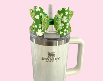 St Patricks Straw Topper, Bow Straw Topper, Stanley Straw Topper, Bows for Stanley Cups, Starbucks Straw Topper