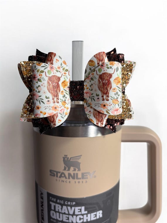 Stanley Chocolate Gold Accessories, Stanley Highland Cow, Stanley Brown  Topper, Straw Topper Stanley Cup, Straw Topper Simple Modern - Etsy