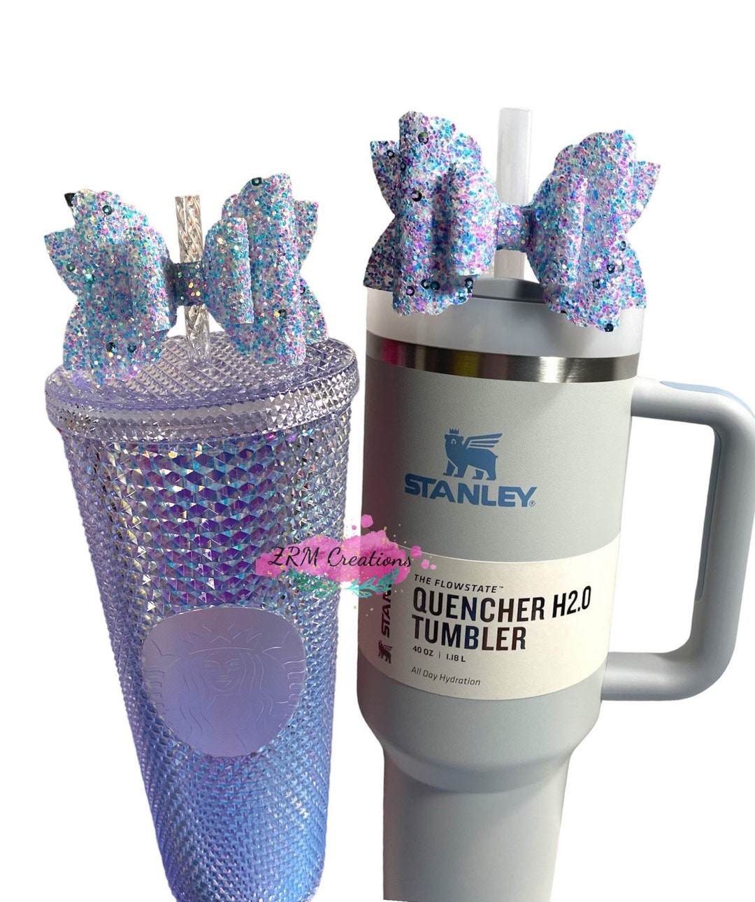 Tumbler Straw Glitter Bows – JP Designs and Gifts