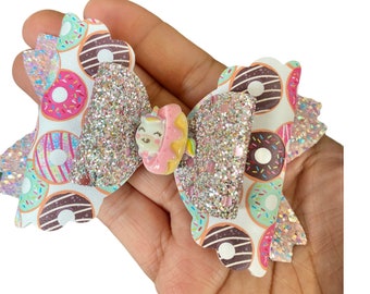 Donut Hair Bow, Unicorn Hair Bow, Donut Headband Baby for Baby, Donut Hair Clip, Unicorn Headband, Donut Party Theme