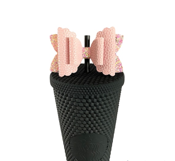 Pink Straw Bow Topper, Straw Topper, Bows for Tumblers, Bows for Starbucks  Cups, Bows for Straws, Bows for Studded Starbucks Cup, Straw Bows -  UK
