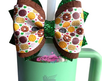 Girl Scout Bow Straw Topper, Stanley Straw Topper, Simple Modern Straw Topper, Starbucks Straw Topper, Bows for Tumbler Cups, Bows for Cups