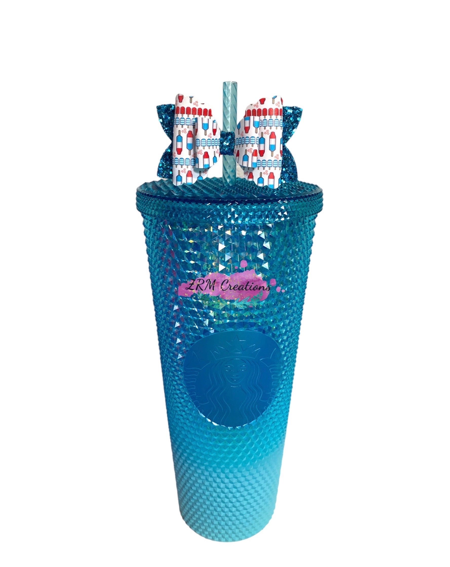 Chaos Coordinator Stanley Tumbler Straw Cup Topper Glitter Blue with B –  Cutthroat's Great Wood