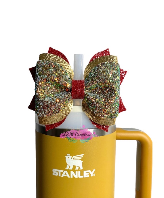 Hunter Green Straw Bow Topper, Straw Topper Stanley Cup, Starbucks Straw  Topper, Simple Modern Straw Topper, Bows for Tumblers, Bow for Cups 