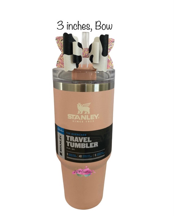 Pink Stanley Straw Topper, Straw Topper for Stanley, Bow for