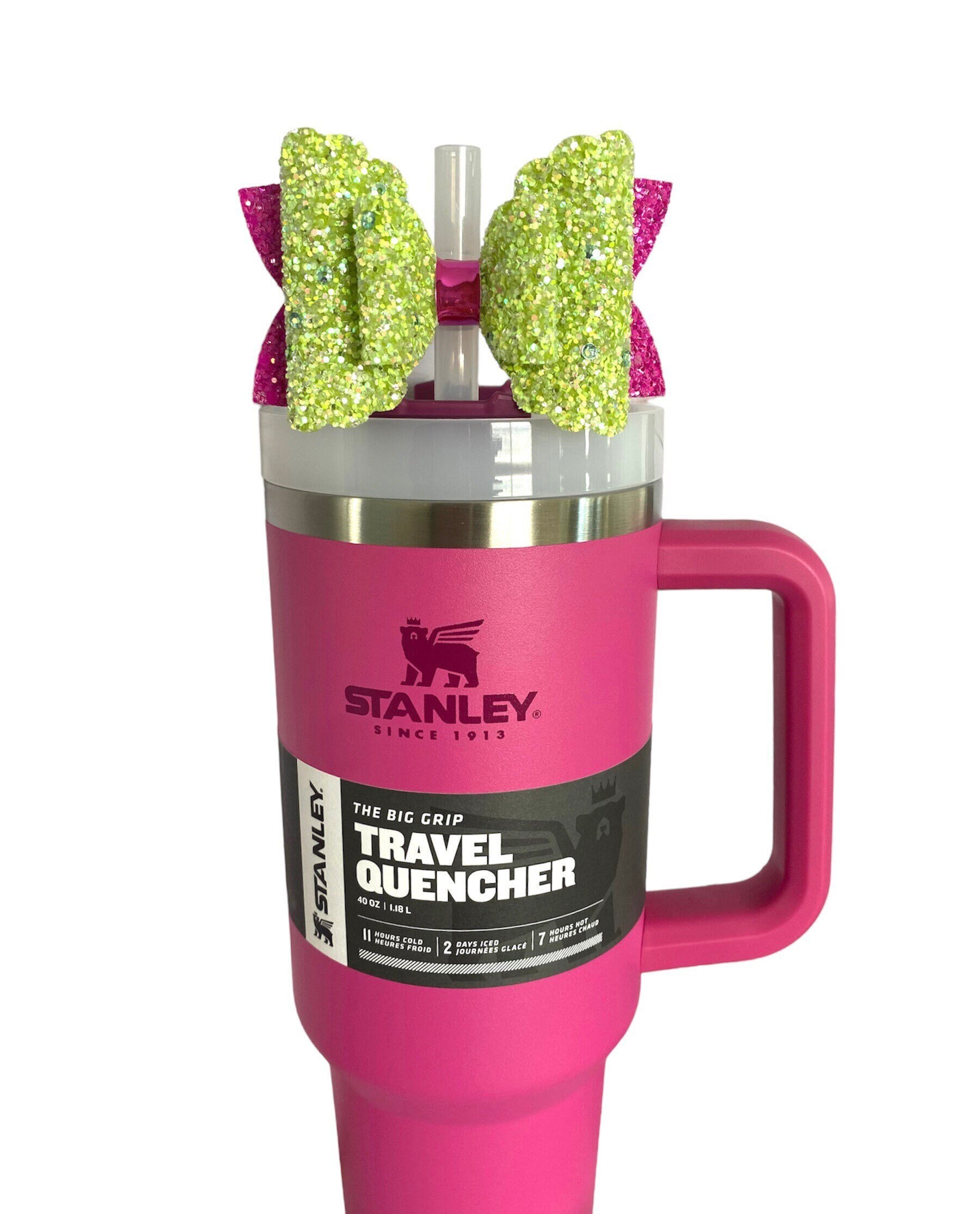 Stanley Straw Topper, Bow Straw Topper for Stanley Citron Mix