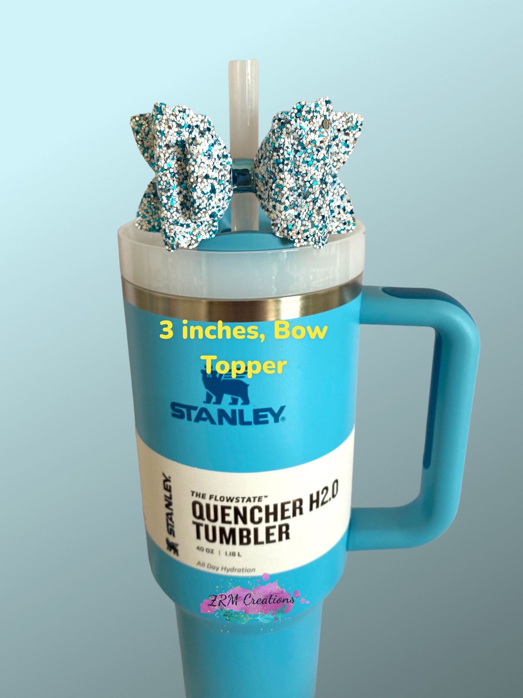 Stanley Straw Topper, Bow Straw Topper for Stanley Citron Mix Tumbler, Bows  for Starbucks Tumblers, Starbucks Bow Topper 