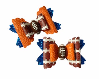 Football Hair Bows, Football Headbands, Football Hair Clips, Football Baby Bow, Football Mom Gifts