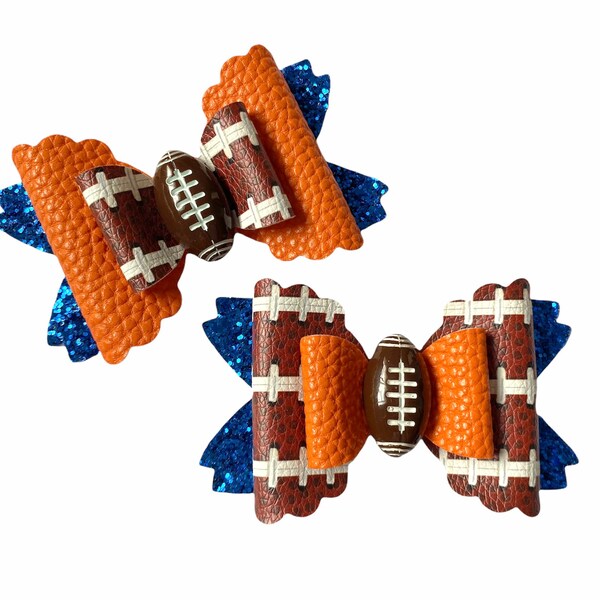 Football Hair Bows, Football Headbands, Football Hair Clips, Football Baby Bow, Football Mom Gifts