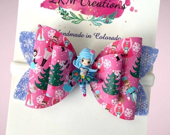 Nutcracker Hair Bow, Christmas Hair Bow, Sugarplum Fairy Bow, Ballerina Hair Clip, Baby  Headband Bows, Nutcracker Ballerina Hair Clips