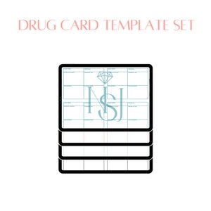 Nursing Pharmacology Drug Card Template | Nursing Printables | Drug card image 2