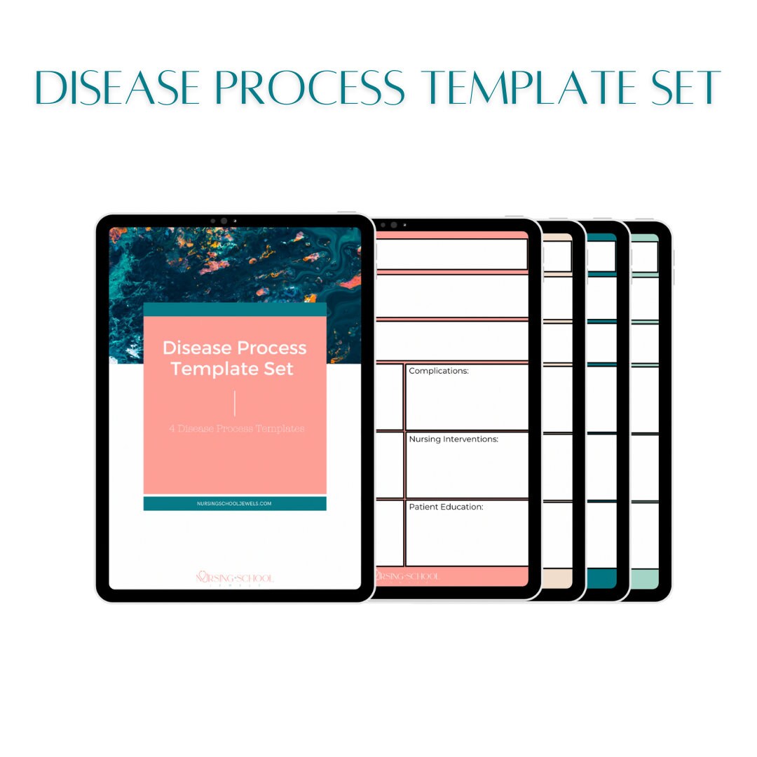Disease Process Template Med Surg Study Template Etsy