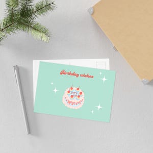 Birthday Wishes Fine Art Postcards, Greeting Cards for Birthdays, Art Postcards, Cute Postcards, Gift Tags, Celebratory Stationery